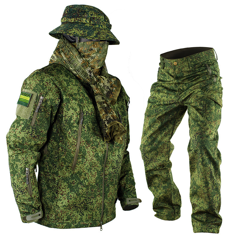 Outdoor Hunting Pants Women - การล่าสัตว์ตกปลาตกปลากลางแจ้ง Softshell Jacket + กางเกงกันน้ำ Windproof