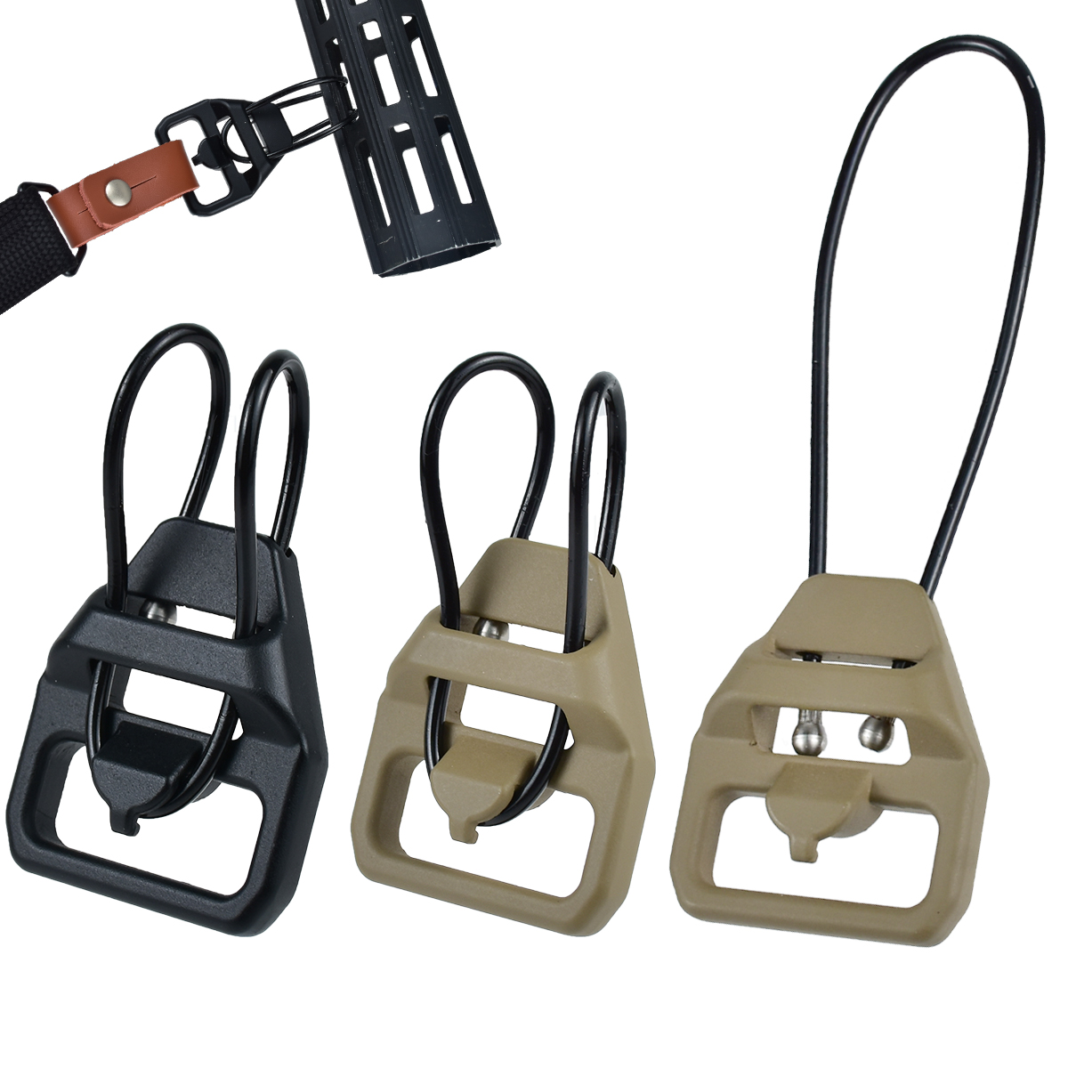 Outdoor Hunting Rifle - หัวเข็มขัดสายสะพาย V2 Tactical Sling Buckle รุ่นที่