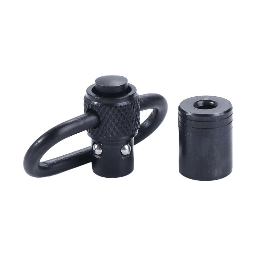 Rifle Sling Swivel - 1ชิ้นปุ่มกดปืนไรเฟิลปล่อยอย่างรวดเร็วทางยุทธวิธี QD ห่วงยึดสลิงหมุนสำหรับอาวุธพร้อมอุปกรณ์ล่าสัตว์สลิงหมุน