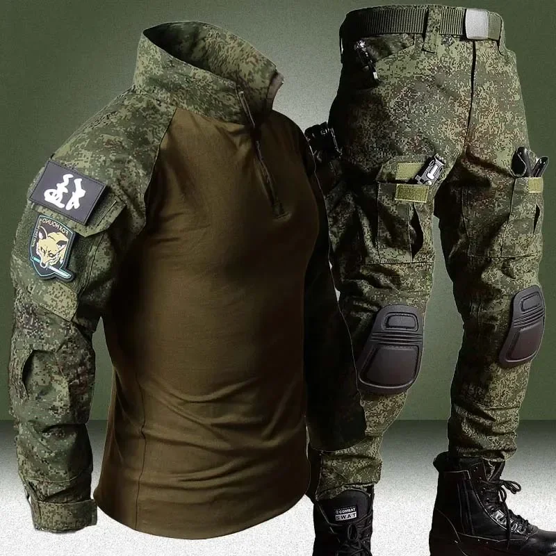 Outdoor Hunting Pants Women - กลางแจ้ง RU Camo ยุทธวิธีชุด Breathable T