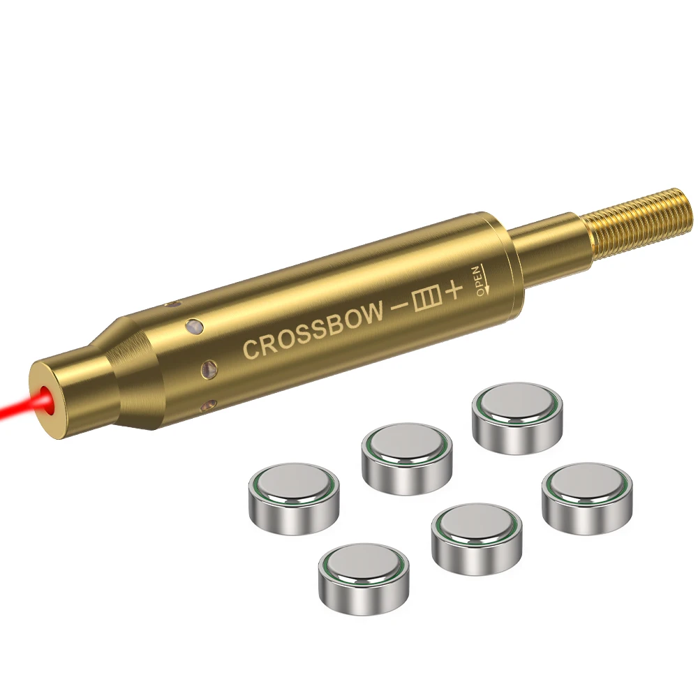 Crossbow Scope Sight - CROSSBOW สีแดง Laser Boresighter ตลับหมึก Dot