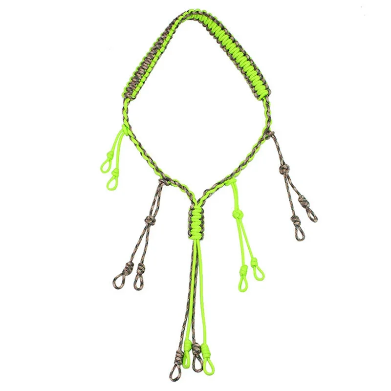 Game Call Whistle - แบบพกพาการล่าสัตว์ Decoy เชือกเป็ด Call Lanyard สายไฟ