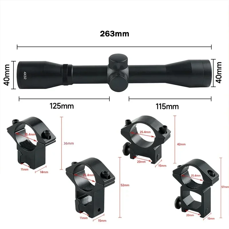 2-6X32AOE Crossbow ขอบเขตสั้น  - Crossbow Scope Sight บทวิจารณ์และราคา