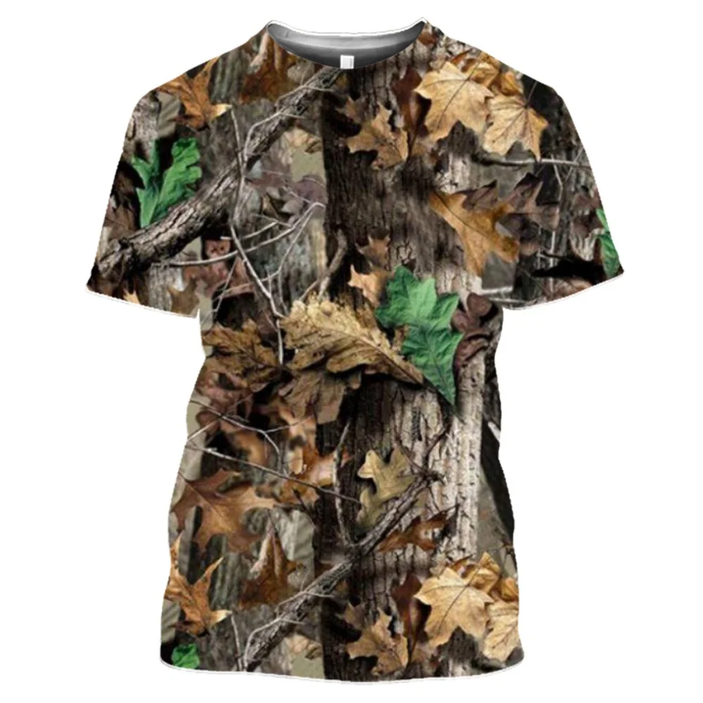 เสื้อยืดแฟชั่นผู้ชาย ลายพรางใบ - Hunting Outdoor Shop บทวิจารณ์และราคา