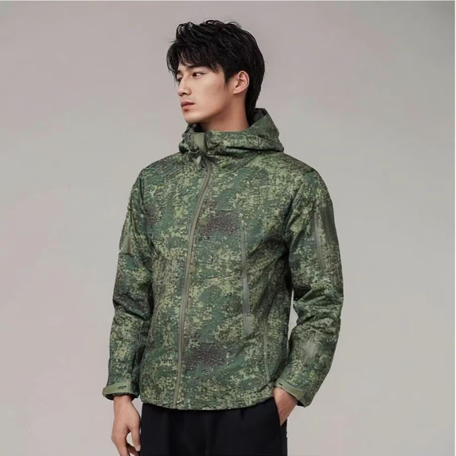 5XL 6XL Russion Camouflageยุทธ - Outdoor Hunting Fleece บทวิจารณ์และราคา