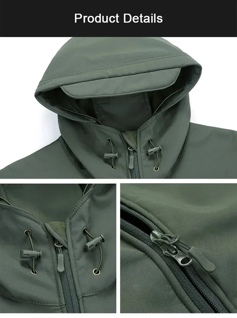 5XL 6XL Russion Camouflageยุทธ - Outdoor Hunting Fleece บทวิจารณ์และราคา