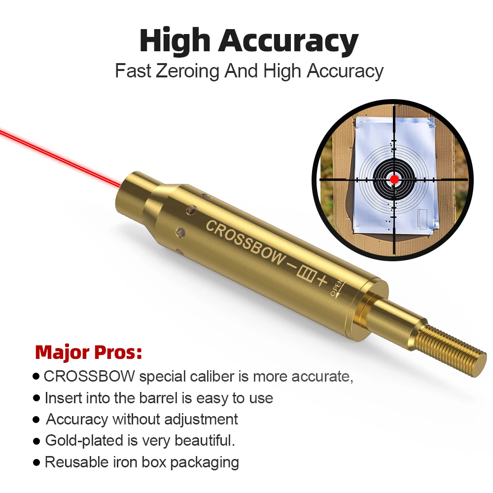 CROSSBOW สีแดง Laser Boresight - Crossbow Scope Sight บทวิจารณ์และราคา