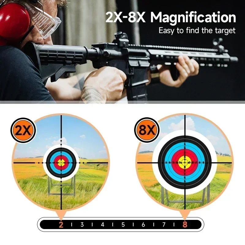 2-8x20IR การล่าสัตว์ปืนไรเฟิลข - Crossbow Scope Sight บทวิจารณ์และราคา