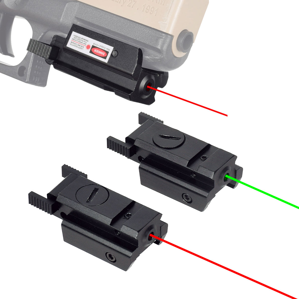 ยุทธวิธี Red Green Dot Laser S - Outdoor Hunting Lab บทวิจารณ์และราคา