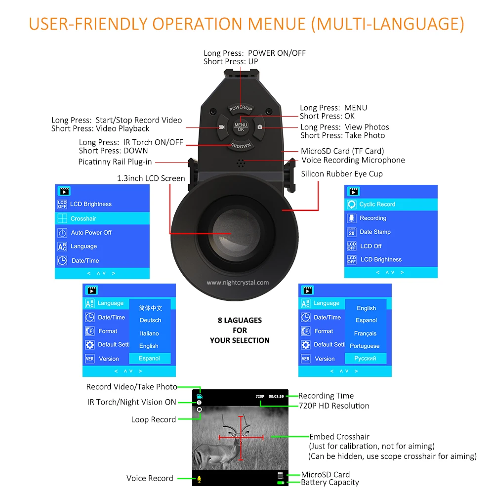 กล้องมองกลางคืนทางการทหาร Mega - Crossbow Scope Sight บทวิจารณ์และราคา